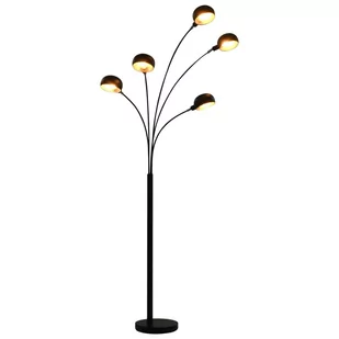 vidaXL vidaXL Lampa stojąca, 200 cm, 5 x E14, czarno-złota - Lampy stojące - miniaturka - grafika 1