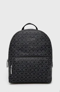 Calvin Klein Plecak damski kolor czarny mały wzorzysty - Plecaki - miniaturka - grafika 1