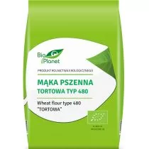 BIO Planet seria MĄKI I SKROBIE MĄKA PSZENNA TORTOWA TYP 480 BIO 1 kg bioplanet-5907814660121 - Mąka - miniaturka - grafika 1