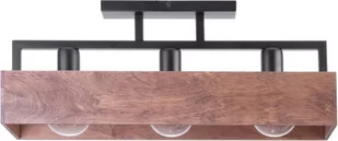 Sigma 3 DAKOTA 31740 drewniany plafon z podłużnym kloszem skandynawska lampa na sufit - Lampy sufitowe - miniaturka - grafika 1
