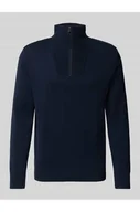Bluzy męskie - Bluza z kołnierzem o kroju regular fit z czystej bawełny - Tom Tailor Denim - miniaturka - grafika 1
