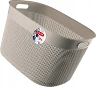Kosze na bieliznę - Kosz na pranie Curver Filo Recycled Koszyk XL Beżowy 30L - miniaturka - grafika 1