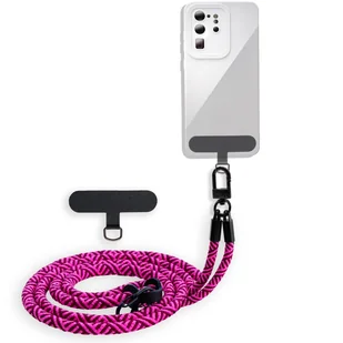 Łańcuszek Cadorabo do telefonu Motorola MOTO G7 POWER w kolorze PINK - Etui na telefon komórkowy z regulowanym paskiem do zawieszenia na szyi - Etui i futerały do telefonów - miniaturka - grafika 1
