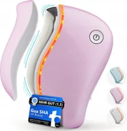 Masażery - Elektryczny masażer do twarzy Gua Sha Wibracje Ciepło Czerwone światło LED - miniaturka - grafika 1