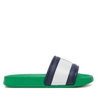 Buty dla chłopców - Klapki Tommy Hilfiger T3X0-33915-1172 Zielony - miniaturka - grafika 1