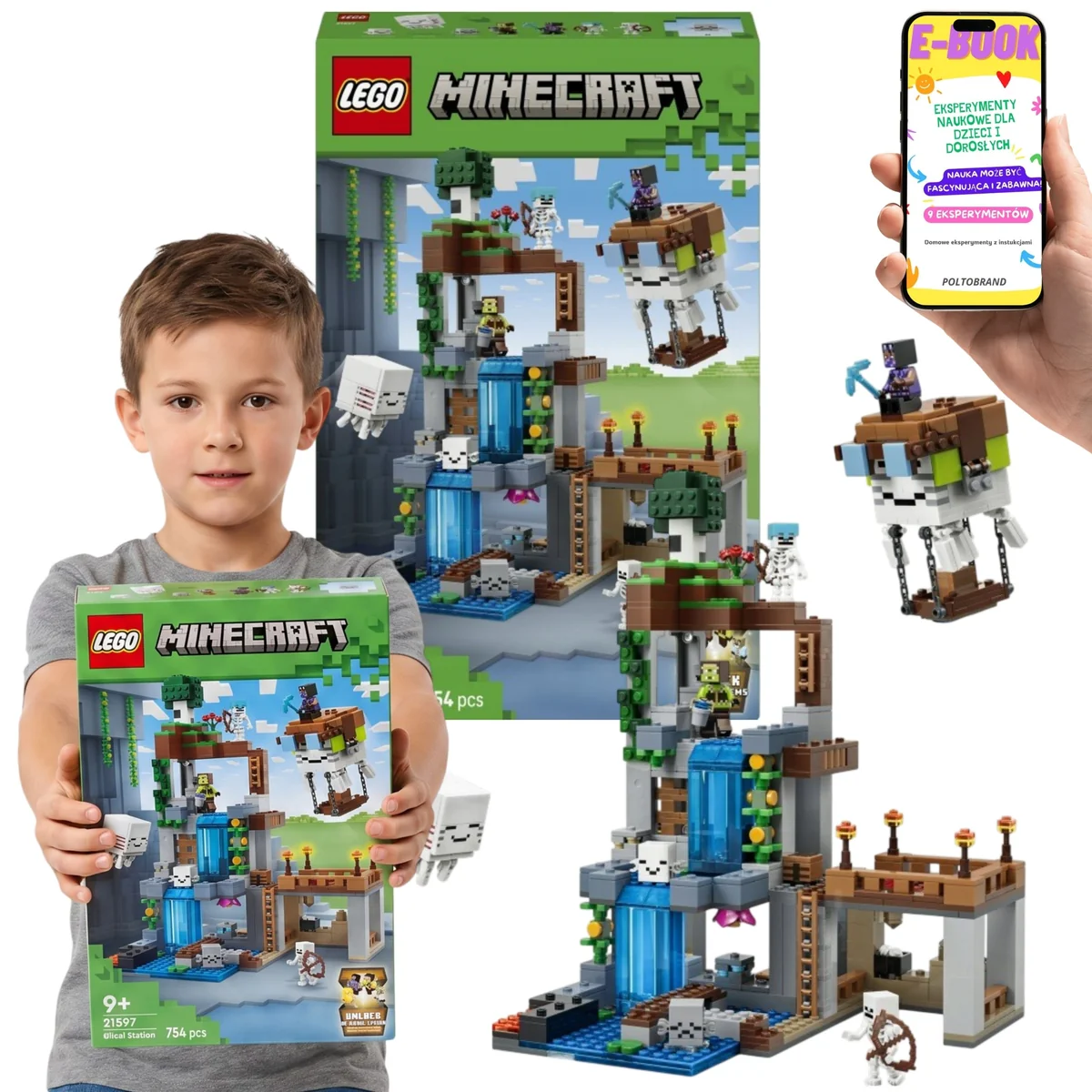 LEGO Minecraft Stacja Ghasta 21597 Prezent Dla Dziecka