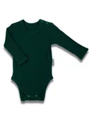 Body dla niemowląt - Chłopięce body bawełniane na długi rękaw zielone Nicol,r.68 - miniaturka - grafika 1