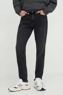 Spodnie męskie - Abercrombie & Fitch jeansy Athletic męskie kolor czarny - grafika 1