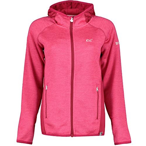 Regatta Unisex Dziecięcy polar z kapturem 'Dissolver Ii' Cabaret/Dark Cerise 3-4