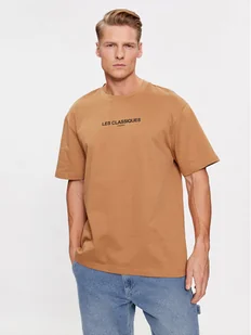 Only & Sons T-Shirt 22027063 Brązowy Regular Fit - Koszulki męskie - miniaturka - grafika 1