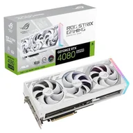 Karty graficzne - ASUS GeForce RTX 4080 SUPER ROG STRIX WHITE 16GB DLSS 3 ROG-STRIX-RTX4080S-16G-WHITE - miniaturka - grafika 1