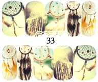 Ozdoby do paznokci - Naklejki wodne na paznokcie - nr 33 - miniaturka - grafika 1