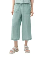 Spodnie damskie - s.Oliver Spodnie damskie 3/4, turkusowe, 34 - miniaturka - grafika 1