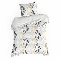 Eurofirany Pościel satynowa 140x200 Spring 35 biała żółta czarna geometria NEW24 - Pościel Eurofirany Pościel satynowa 140x200 Spring 35 biała żółta czarna geometria NEW24 - Pościel - miniaturka - grafika 1