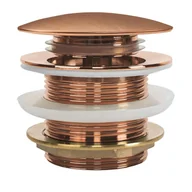 Wanny - Rea Korek wannowy uniwersalny Klik-Klak Rea Miedź Szczotkowana - miniaturka - grafika 1