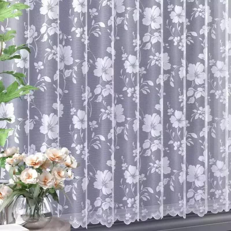 Firanka żakardowa metrażowa wys. 175 cm Azulina 619107 biała