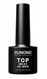 Sunone Lakiery hybrydowe 5ml Top milky no wipe - Lakiery hybrydowe - miniaturka - grafika 1