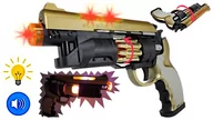 Zabawki militarne - Pistolet Laserowy Z Dźwiękiem Karabin E0258 Emaj - miniaturka - grafika 1