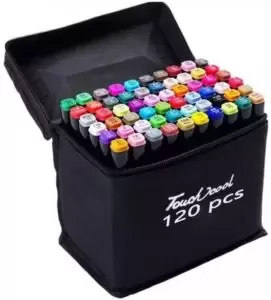 Flamastry alkoholowe markery pisaki 120szt. - Przybory szkolne - miniaturka - grafika 1