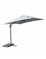 Parasole ogrodowe - PARASOL Z WYSIĘGNIKIEM OGRODOWY SZARY 250X250CM - miniaturka - grafika 1