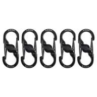 Sprzęt wspinaczkowy - Nite Ize - Karabińczyk S-Biner MicroLock - 5 szt. - Stalowy - Czarny - LSBM-01-5R7 - miniaturka - grafika 1