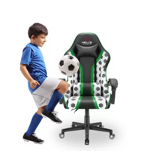 Fotel gamingowy Hell's Chair HC- 1005 Futbol KIDS - Fotele gamingowe - miniaturka - grafika 1