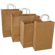 Akcesoria do pakowania - TORBY PAPIEROWE 240 X 100 X 360 MM ECOBAG BRĄZOWE 1 SZT. - miniaturka - grafika 1