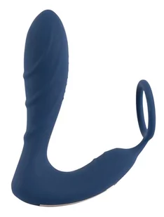 You2Toys You2Toys Vibrating Prostate Plug with Cock Ring 594881 Blue - Masażery prostaty - miniaturka - grafika 2