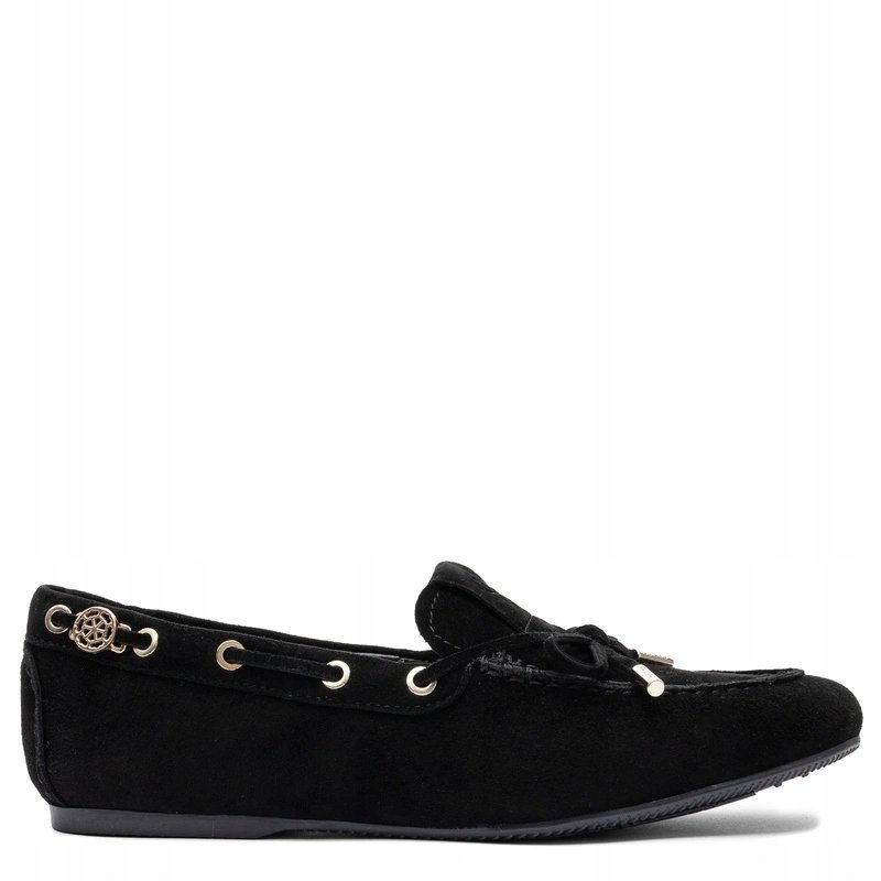 Guess Półbuty Damskie Czarne z Kokardką FLPAIS-SUE14 Black r.38