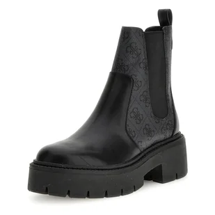 Damskie Sztyblety GUESS SHUZE FLTSHUELE10-BLKCO – Czarny - Botki damskie - miniaturka - grafika 1