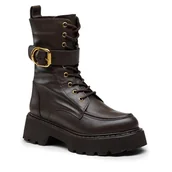 Botki damskie - Botki Badura 222FW66 Brązowy - miniaturka - grafika 1