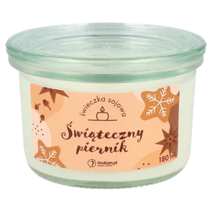 Świeczka sojowa Świąteczny Piernik 150ml - Kisiel - miniaturka - grafika 1