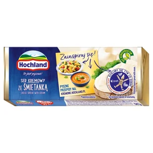 Hochland ŚMIETANKOWY. SER KREMOWY TOPIONY W BLOCZKU. 90 G - Sery - miniaturka - grafika 1