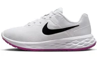 Trampki damskie - Nike Damskie trampki W Revolution 6 Nn, Biały Czarny Żywe Siarki Żywe Purp, 44.5 EU - miniaturka - grafika 1