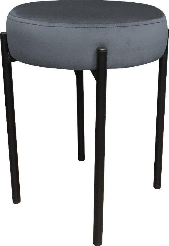 Atos Taboret TORIN BL VELVET ciemno szary