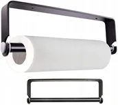 Stojaki i wieszaki na papier toaletowy - Wieszak uchwyt na ręcznik papierowy czarny LOFT - miniaturka - grafika 1