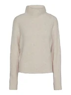 Swetry damskie - Pieces Sweter w kolorze kremowym - miniaturka - grafika 1