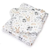 Koce i narzuty dla dzieci - Kerstin Kocyk Muślinowy 50 X 75 Cm + Podusia Miś - miniaturka - grafika 1