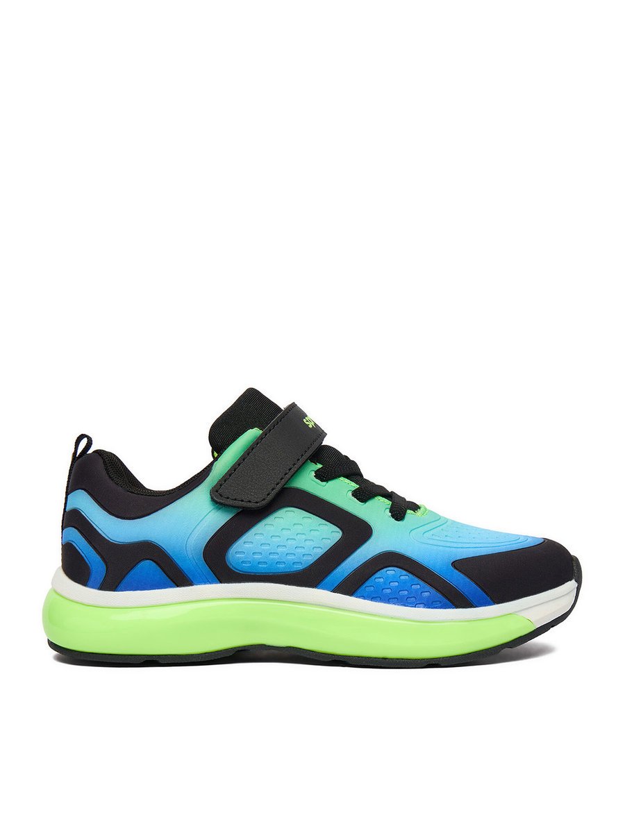 Sprandi Sneakersy Chłopiec Czarny, Niebieski, Zielony Sprandi-CEO-CP76-22127(IV)CH Niebieski