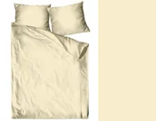 Pościel - Pościel satynowa Bielbaw kremowy 160 x 200 - miniaturka - grafika 1