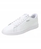 Buty sportowe męskie - Puma Uniseks Smash V2 L Trampki, Puma White-Puma - miniaturka - grafika 1
