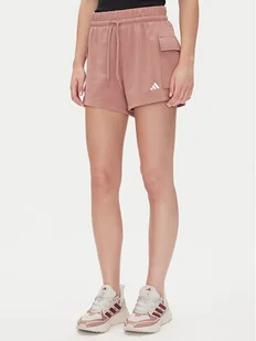 adidas Szorty sportowe Essentials Small Logo JC5703 Różowy Loose Fit - Spodenki damskie - miniaturka - grafika 1