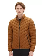 Kurtki męskie - Lekka pikowana kurtka męska TOM TAILOR ze stójką, 25985-głęboki koniak, XXL - miniaturka - grafika 1
