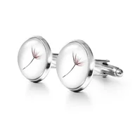 Spinki do mankietów i krawatów - Dmuchawiec - spinki do mankietów - miniaturka - grafika 1