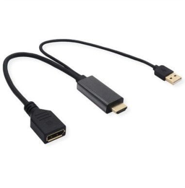 VALUE Adapter kablowy, v1.2, HDMI M - DP F Adapter AV