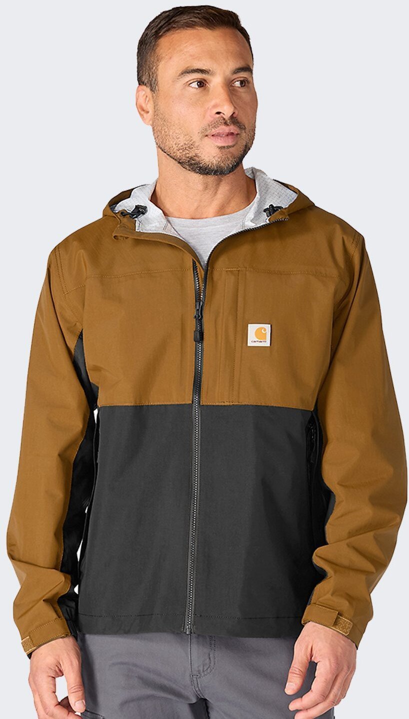 Kurtka męska Carhartt Kurtka Przeciwdeszczowa Carhartt Monterey BROWNBLA