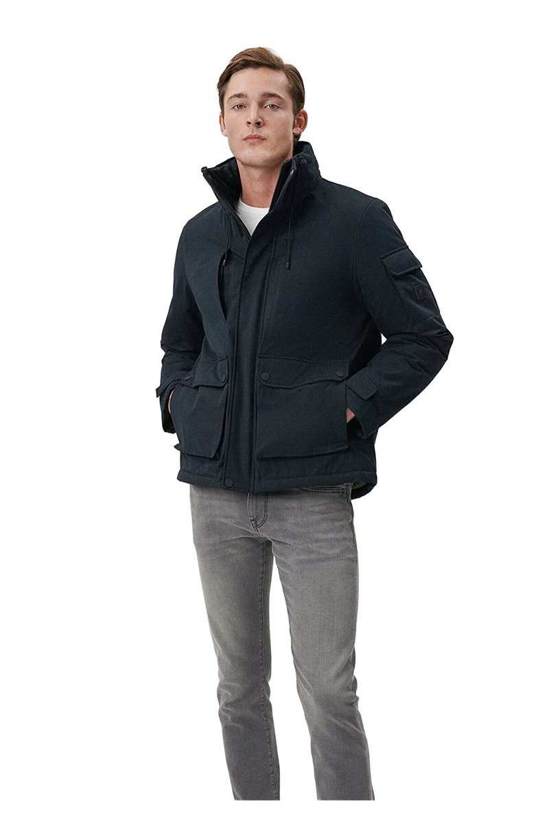 MAVI KURTKA MĘSKA CZARNA Z KIESZENIAMI I STÓJKĄ 3XL 5DA