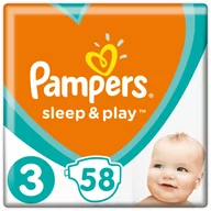 Pieluchy - Pampers Sleep&Play 3 Midi 58 szt. - miniaturka - grafika 1