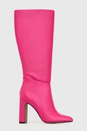 Kozaki damskie - Steve Madden kozaki Ambrose damskie kolor różowy na słupku SM11002642 - miniaturka - grafika 1