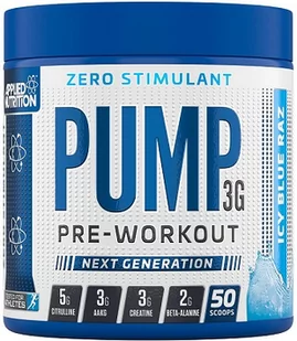 Applied Nutrition - Pump Zero Stimulant, Icy Blue Raz, Proszek, 375g - Boostery testosteronu - miniaturka - grafika 1